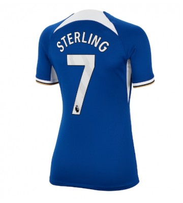 Chelsea Raheem Sterling #7 Koszulka Podstawowych Kobiety 2023-24 Krótki Rękaw